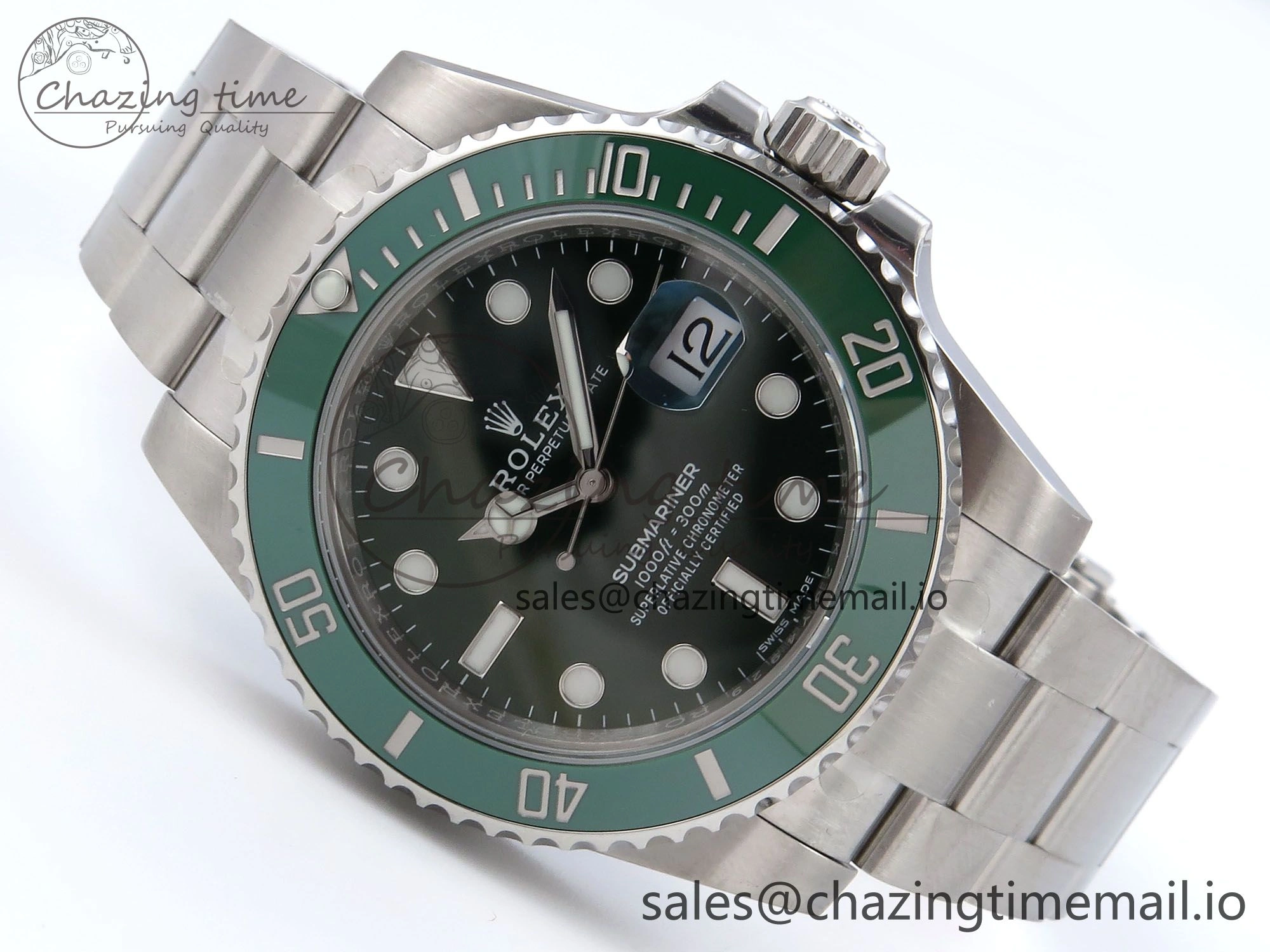 Submariner 116610 LV VSF 1:1 Best Edition Green Dial on SS Bracelet VS3135