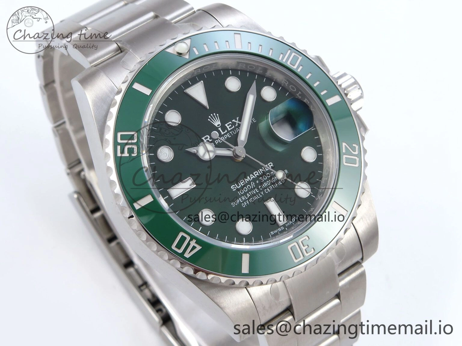 Submariner 116610 LV VSF 1:1 Best Edition Green Dial on SS Bracelet VS3135