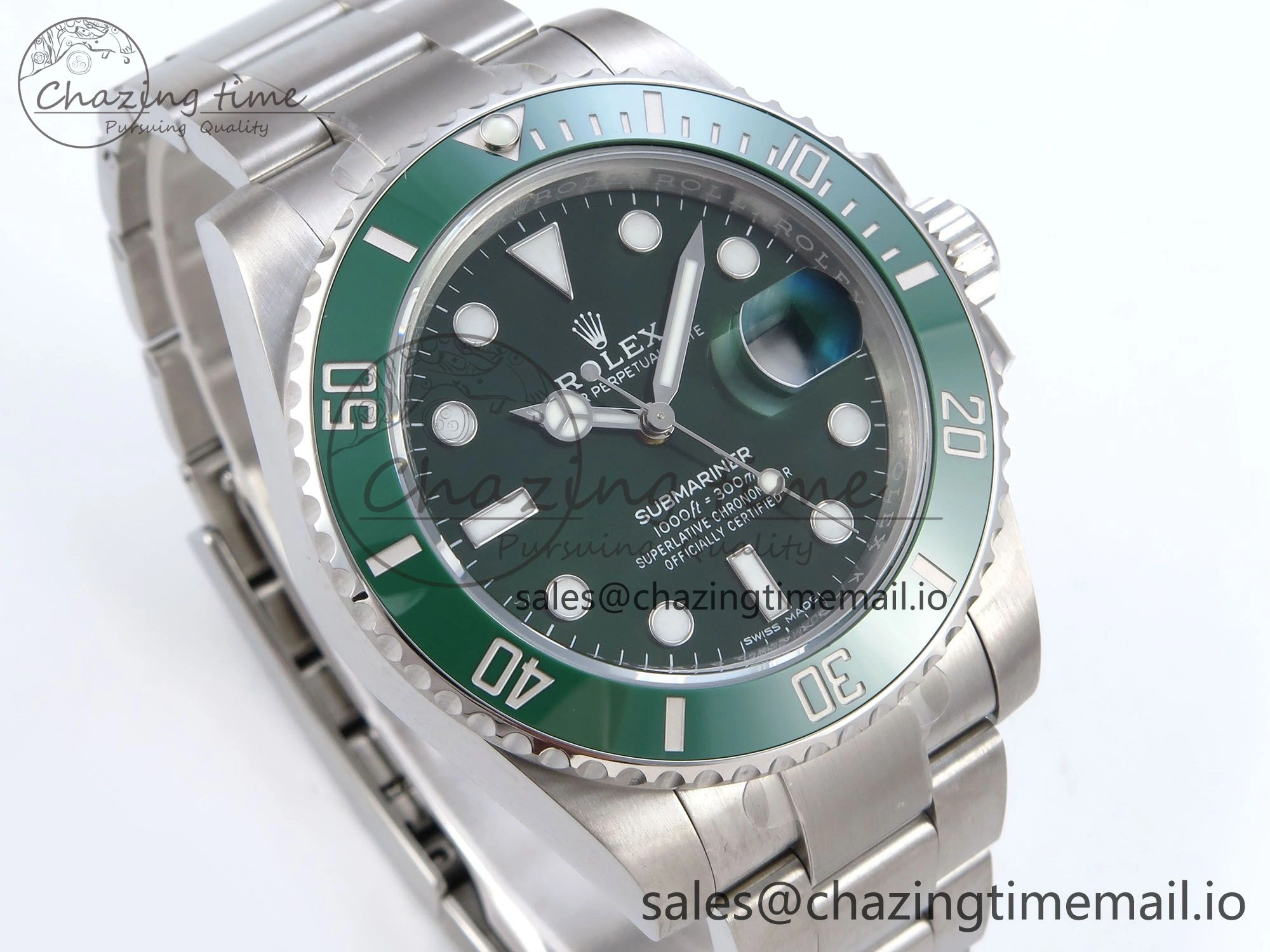 Submariner 116610 LV VSF 1:1 Best Edition Green Dial on SS Bracelet VS3135