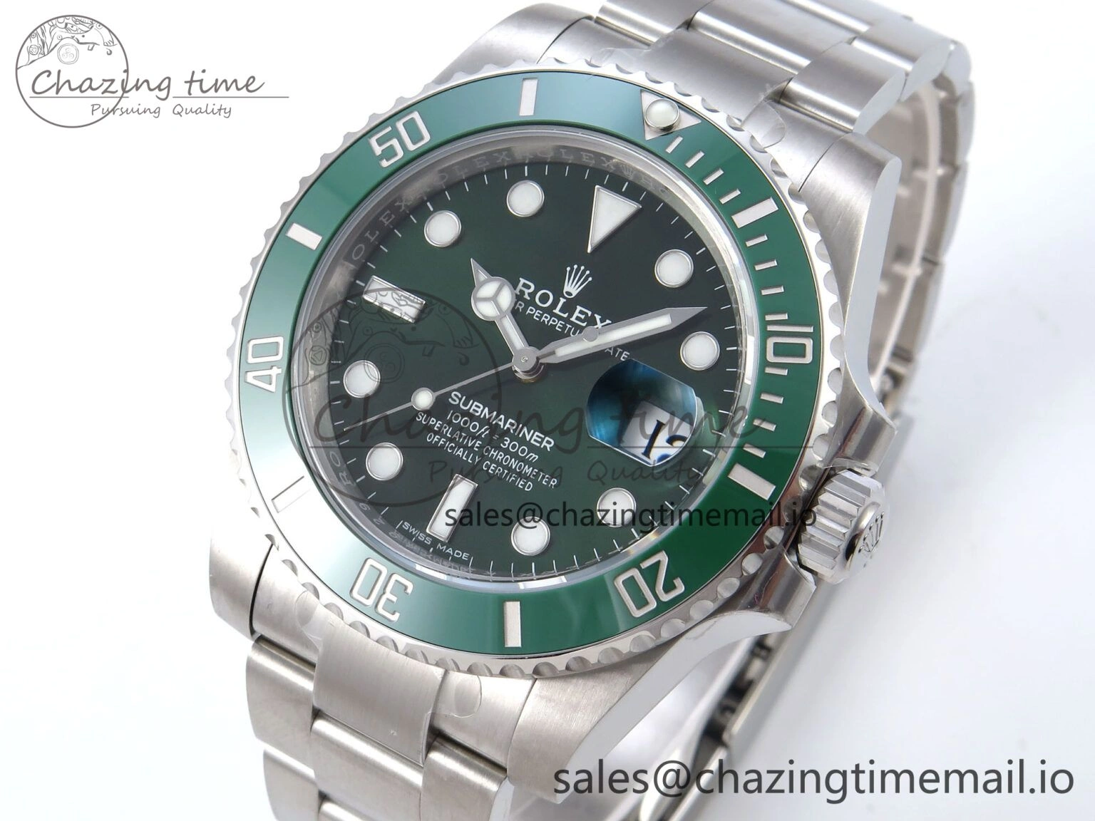 Submariner 116610 LV VSF 1:1 Best Edition Green Dial on SS Bracelet VS3135