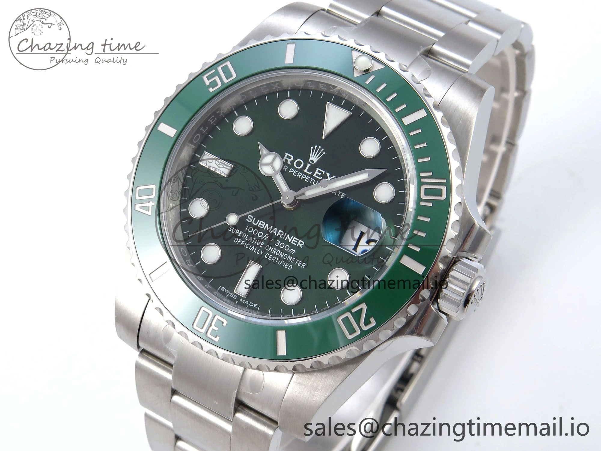 Submariner 116610 LV VSF 1:1 Best Edition Green Dial on SS Bracelet VS3135