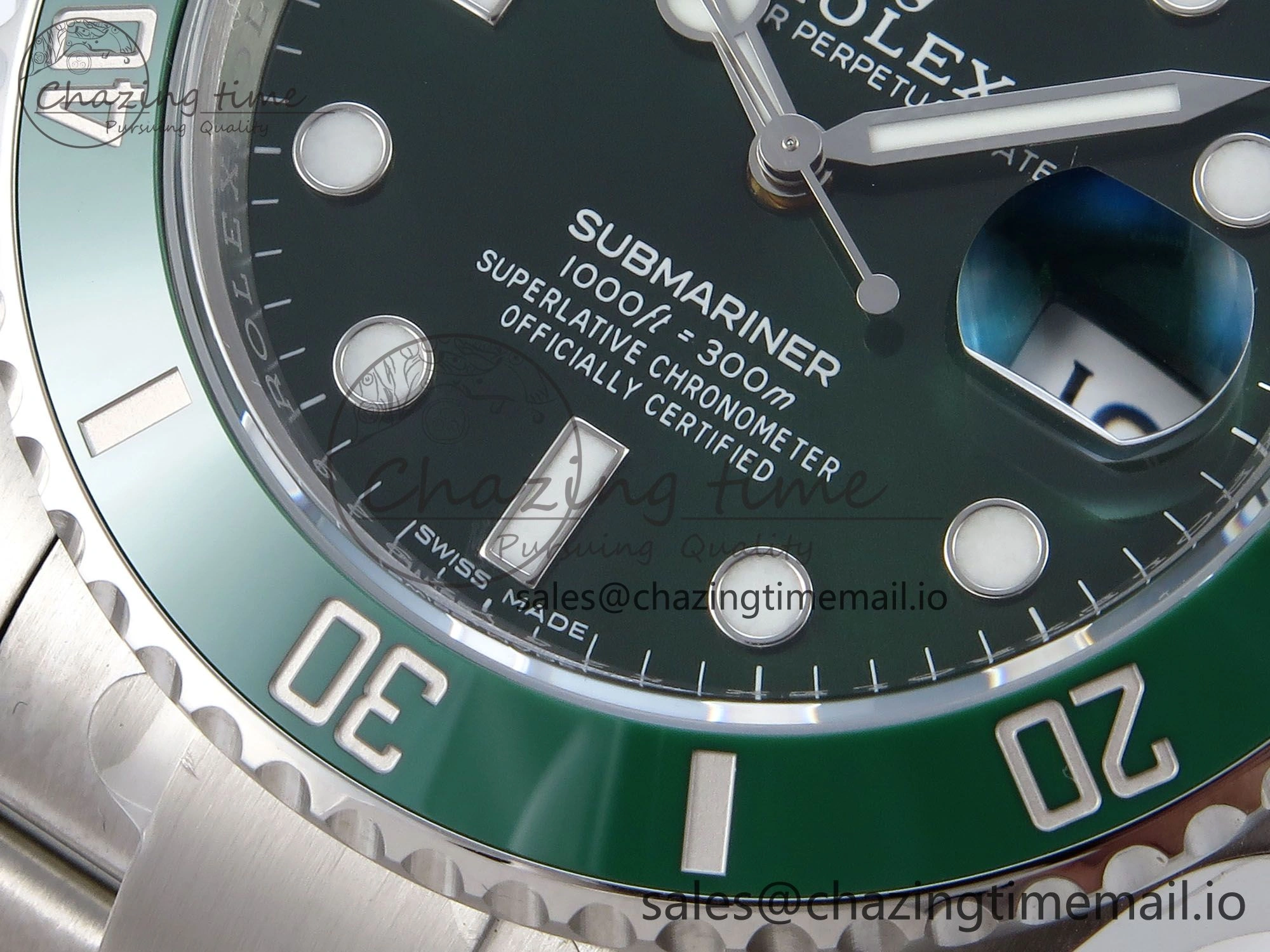 Submariner 116610 LV VSF 1:1 Best Edition Green Dial on SS Bracelet VS3135