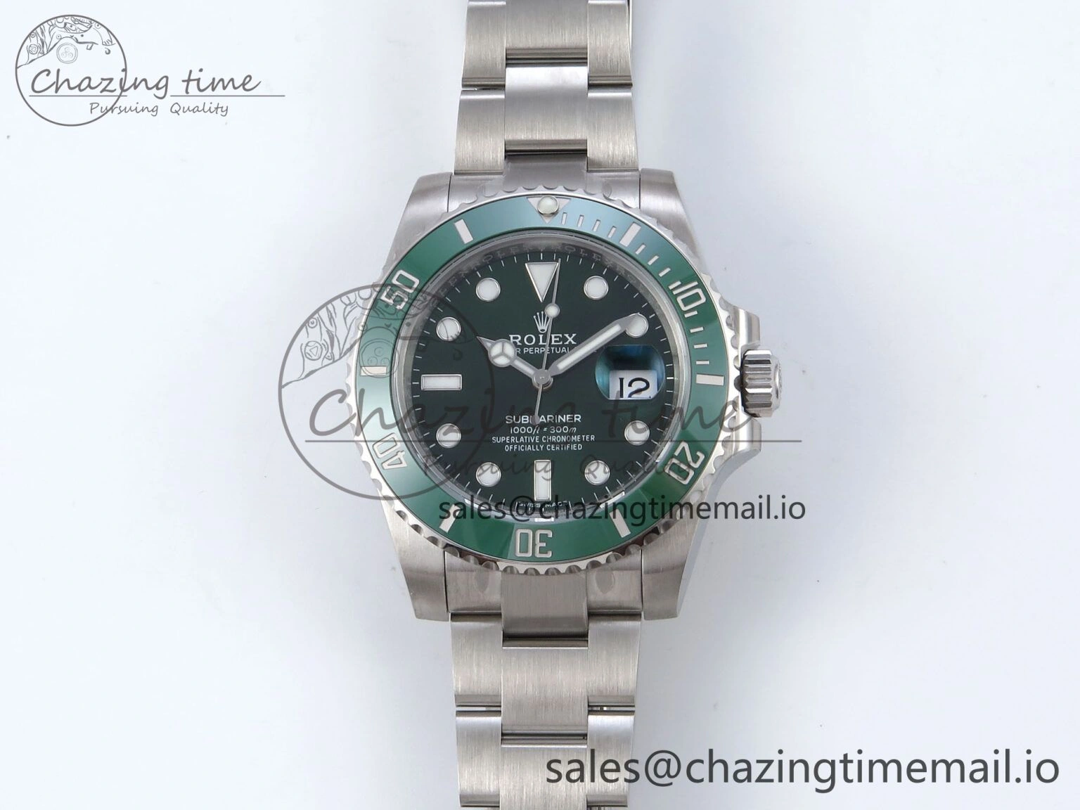 Submariner 116610 LV VSF 1:1 Best Edition Green Dial on SS Bracelet VS3135