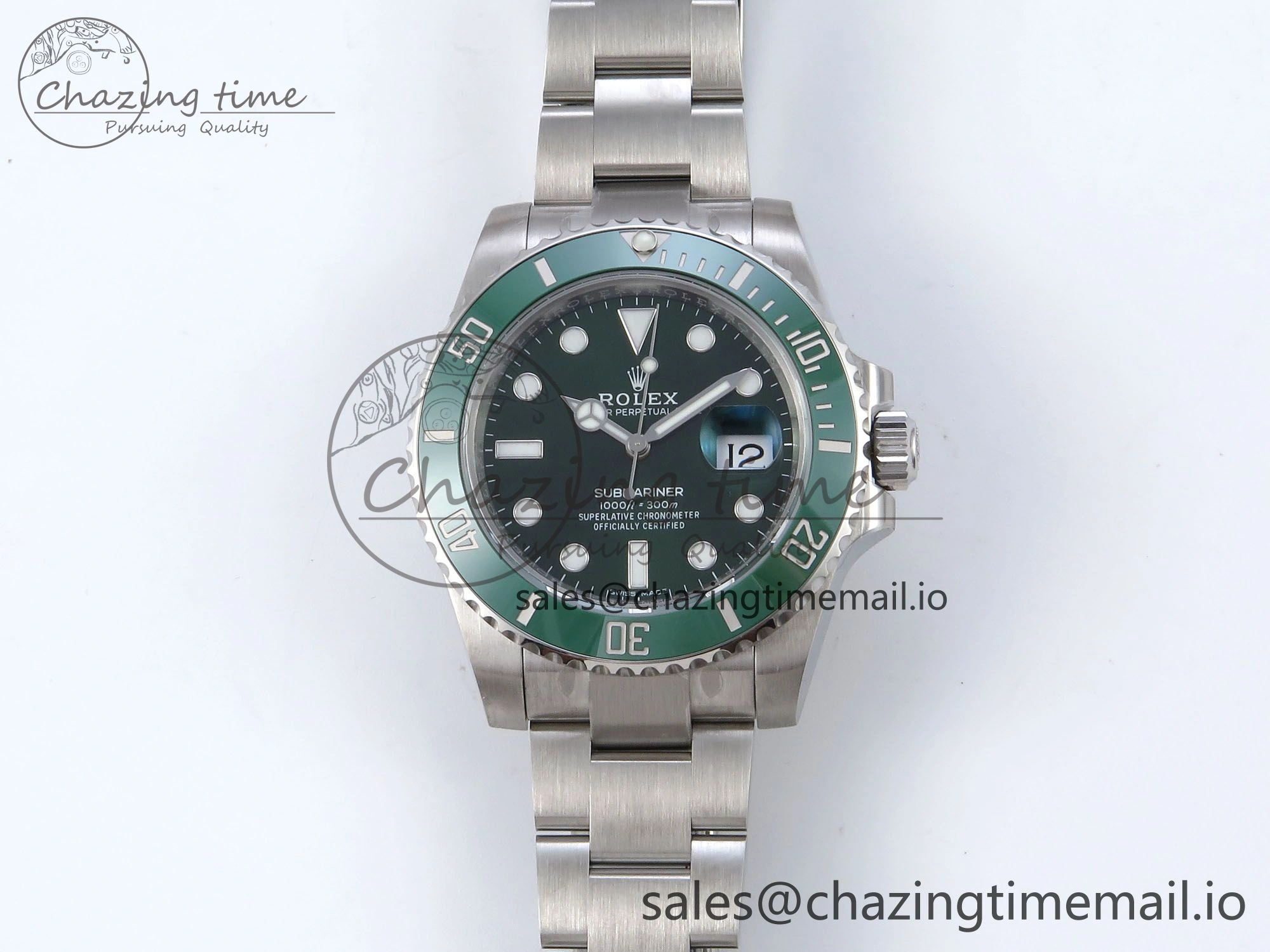 Submariner 116610 LV VSF 1:1 Best Edition Green Dial on SS Bracelet VS3135