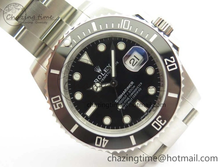 Submariner 116610LN Black Ceramic 904L Nail Maker 1:1 Best Edition on SS Bracelet A3135
