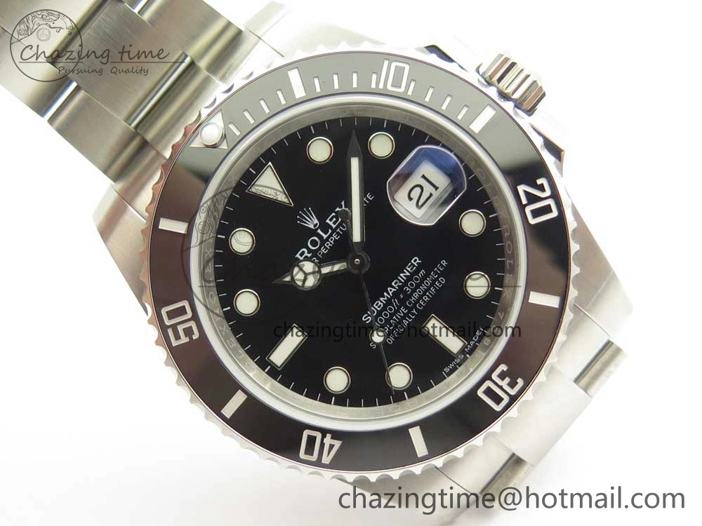 Submariner 116610LN Black Ceramic 904L Nail Maker 1:1 Best Edition on SS Bracelet A3135