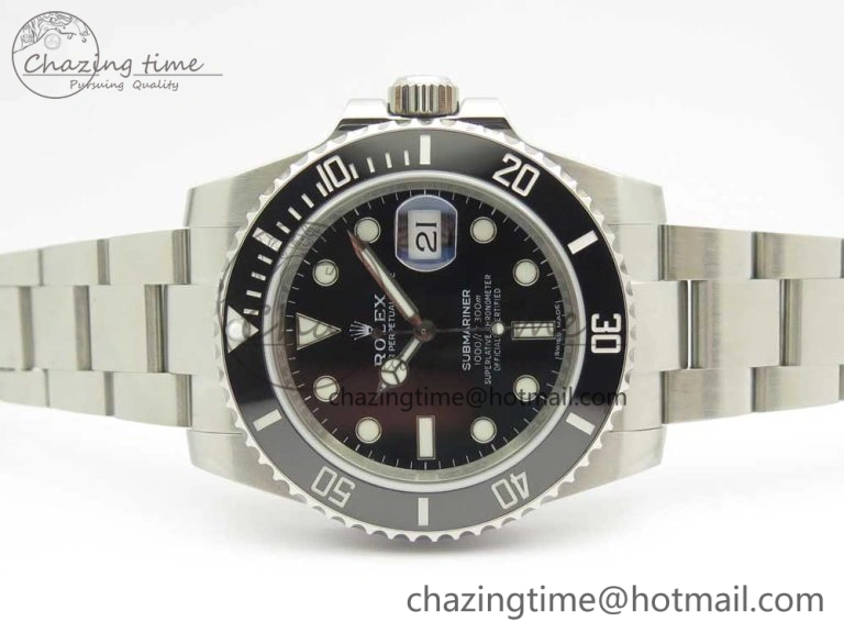 Submariner 116610LN Black Ceramic 904L Nail Maker 1:1 Best Edition on SS Bracelet A3135