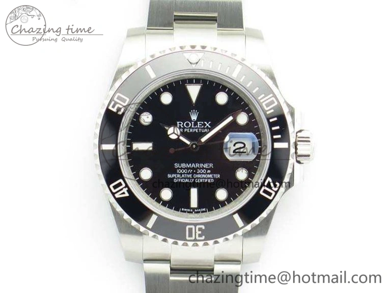 Submariner 116610LN Black Ceramic VRF 1:1 Best Edition On SS Bracelet A2836