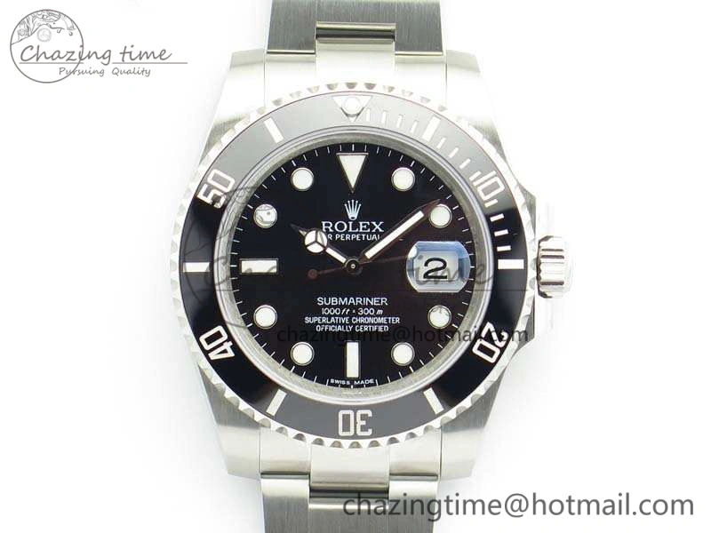 Submariner 116610LN Black Ceramic VRF 1:1 Best Edition On SS Bracelet A2836