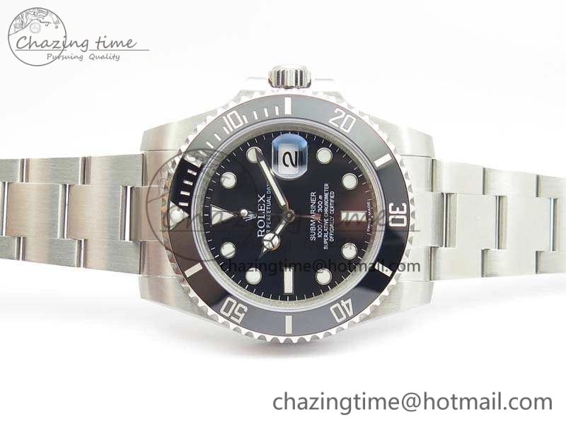 Submariner 116610LN Black Ceramic VRF 1:1 Best Edition On SS Bracelet A2836