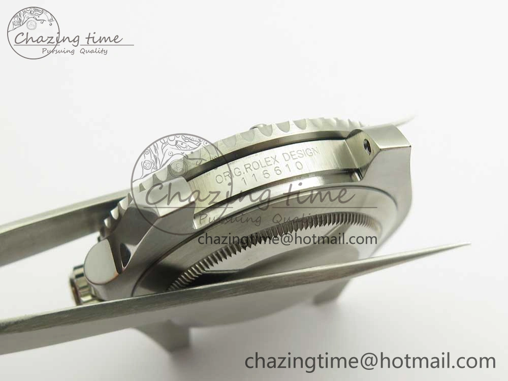 Submariner 116610LV Green Ceramic 904L Nail Marker 1:1 Best Edition on SS Bracelet A3135