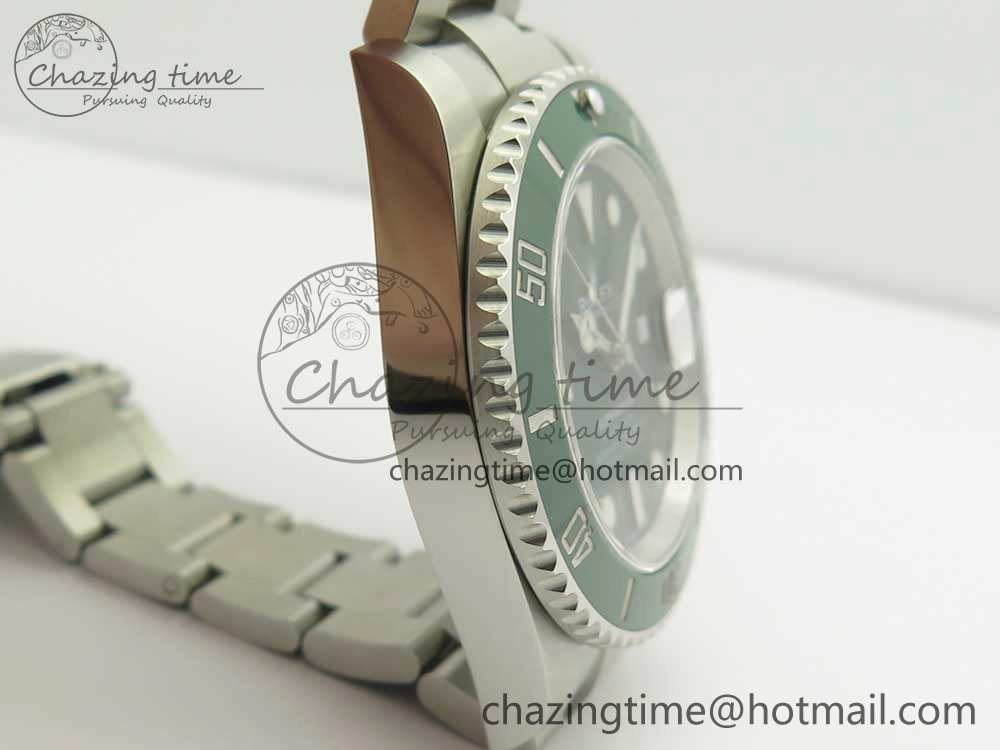 Submariner 116610LV Green Ceramic 904L Nail Marker 1:1 Best Edition on SS Bracelet A3135