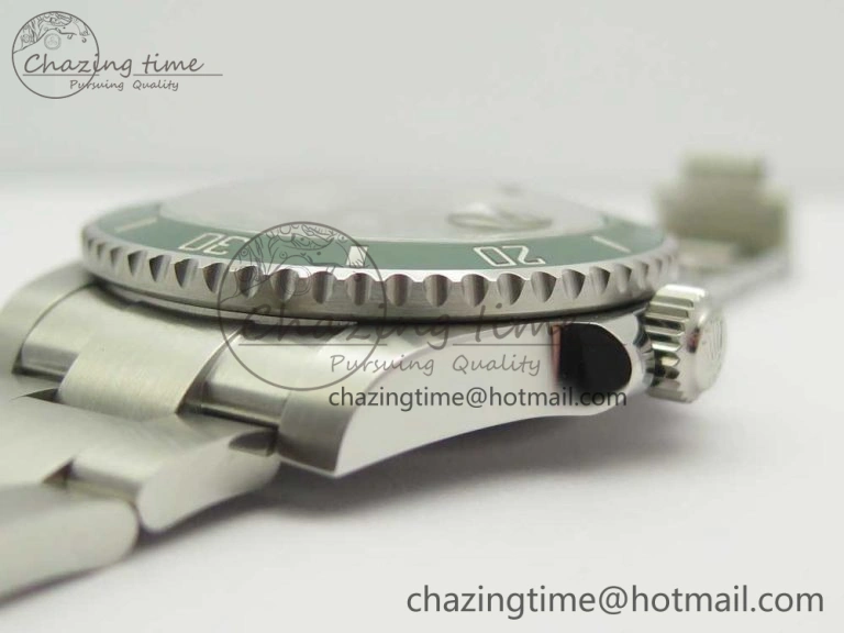 Submariner 116610LV Green Ceramic 904L Nail Marker 1:1 Best Edition on SS Bracelet A3135