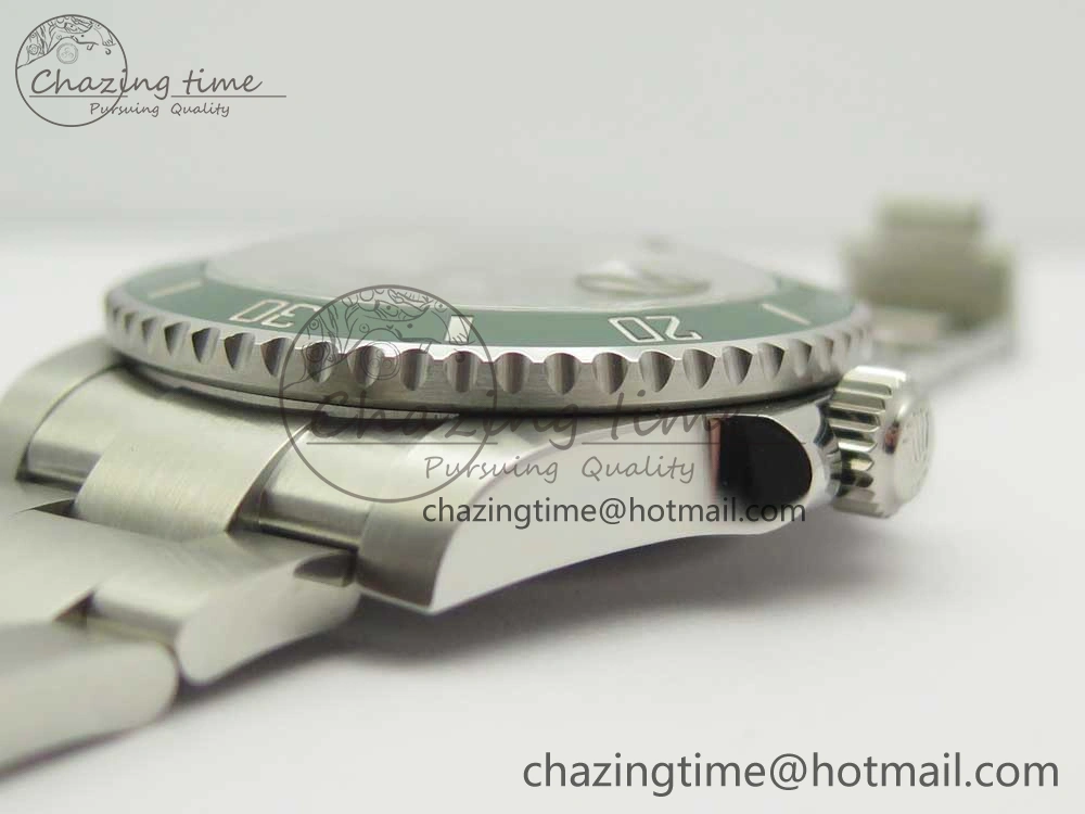 Submariner 116610LV Green Ceramic 904L Nail Marker 1:1 Best Edition on SS Bracelet A3135