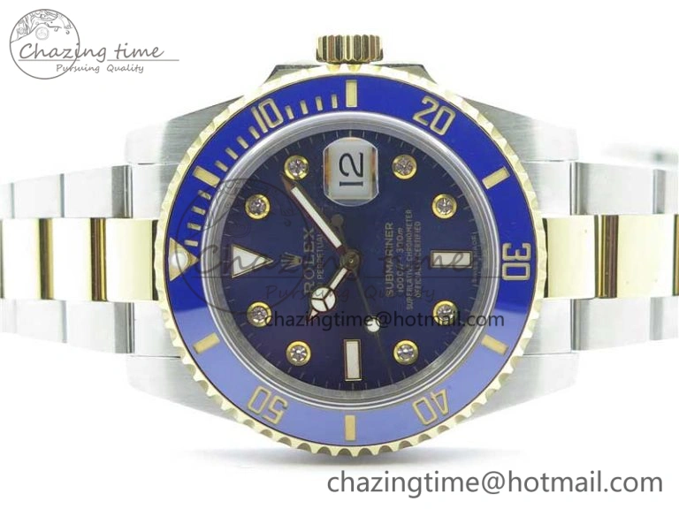 Submariner 116613 LB Blue Ceramic 316L Bp Maker 1:1 Best Edition Blue Dial Diam on SS  YG Bracelet SA3135 V2