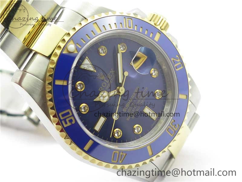 Submariner 116613 LB Blue Ceramic 316L Bp Maker 1:1 Best Edition Blue Dial Diam on SS  YG Bracelet SA3135 V2