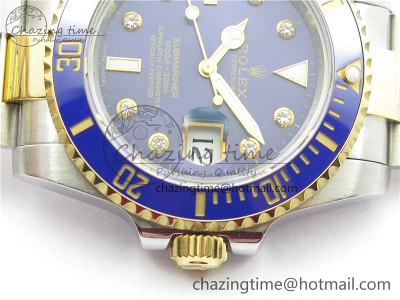 Submariner 116613 LB Blue Ceramic 316L Bp Maker 1:1 Best Edition Blue Dial Diam on SS  YG Bracelet SA3135 V2