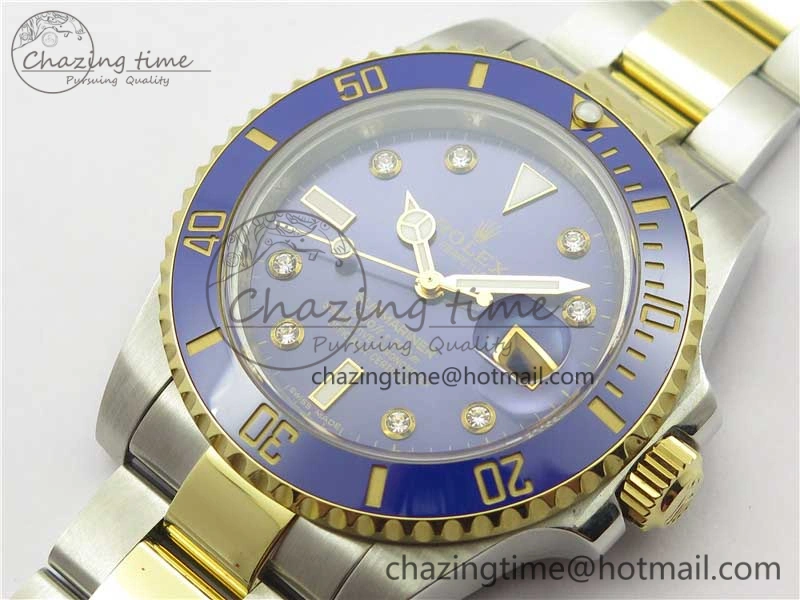 Submariner 116613 LB Blue Ceramic 316L Bp Maker 1:1 Best Edition Blue Dial Diam on SS  YG Bracelet SA3135 V2
