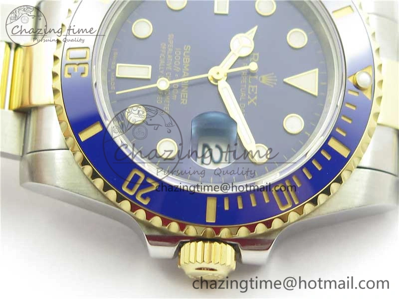 Submariner 116613 LB Blue Ceramic 316L Bp Maker 1:1 Best Edition Blue Dial on SS  YG Bracelet SA3135 V2