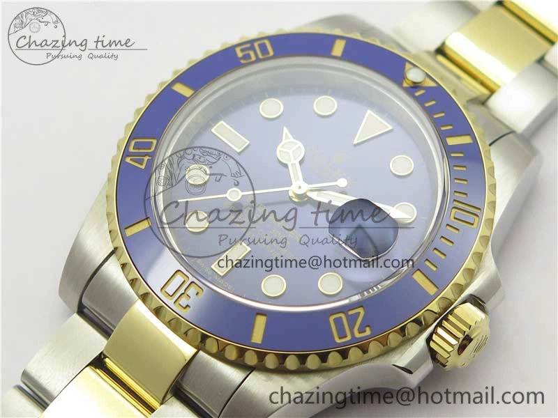 Submariner 116613 LB Blue Ceramic 316L Bp Maker 1:1 Best Edition Blue Dial on SS  YG Bracelet SA3135 V2