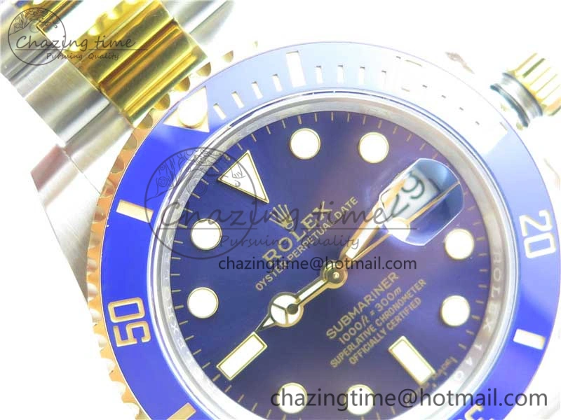 Submariner 116613 LB Blue Ceramic 316L Steel Noob 1:1 Best Edition A2836 V10.5