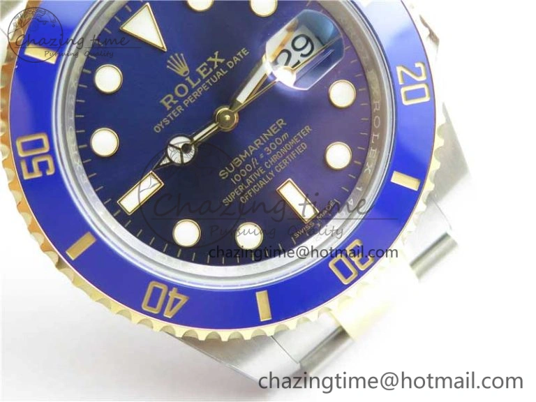 Submariner 116613 LB Blue Ceramic 316L Steel Noob 1:1 Best Edition A2836 V10.5
