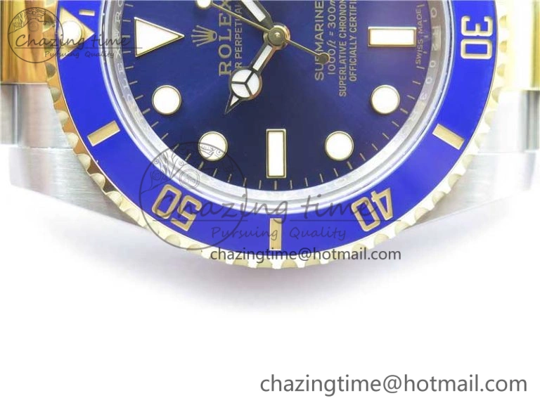 Submariner 116613 LB Blue Ceramic 316L Steel Noob 1:1 Best Edition A2836 V10.5