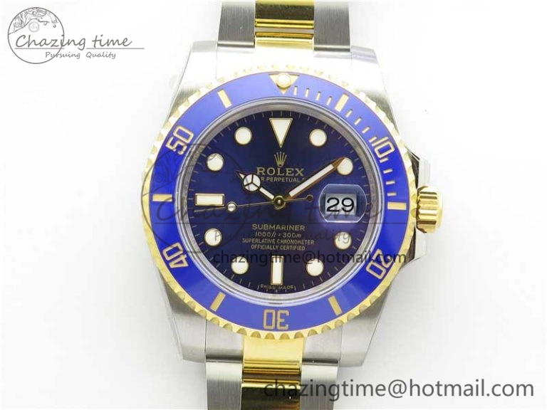 Submariner 116613 LB Blue Ceramic 316L Steel Noob 1:1 Best Edition A2836 V10.5