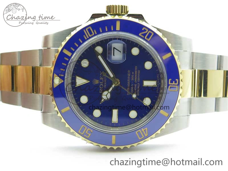 Submariner 116613 LB Blue Ceramic ARF 1:1 Best Edition 904L SS Case and Bracelet A2824 V3