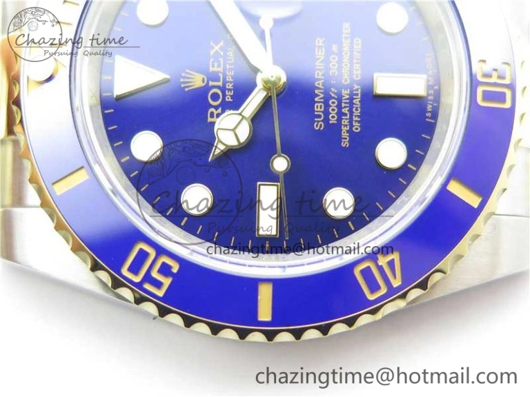 Submariner 116613 LB Blue Ceramic ARF 1:1 Best Edition 904L SS Case and Bracelet A2824 V3