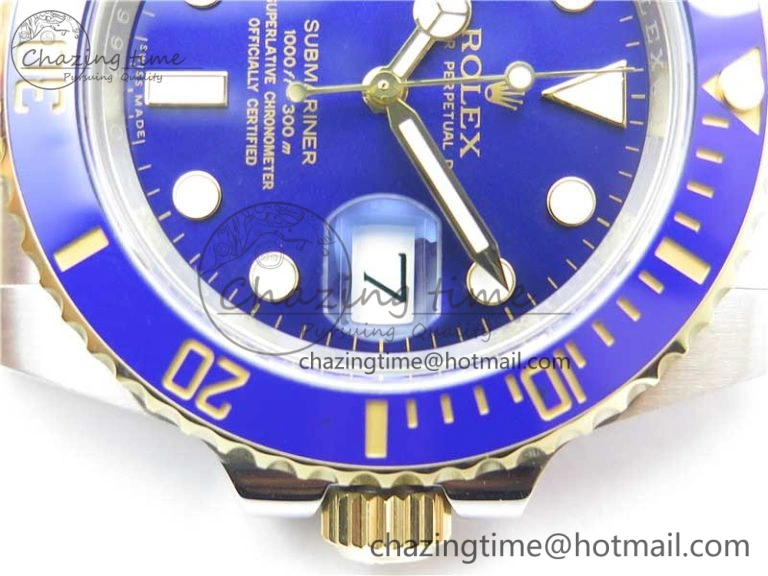 Submariner 116613 LB Blue Ceramic ARF 1:1 Best Edition 904L SS Case and Bracelet A2824 V3