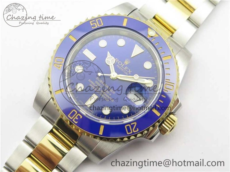 Submariner 116613 LB Blue Ceramic ARF 1:1 Best Edition 904L SS Case and Bracelet A2824 V3