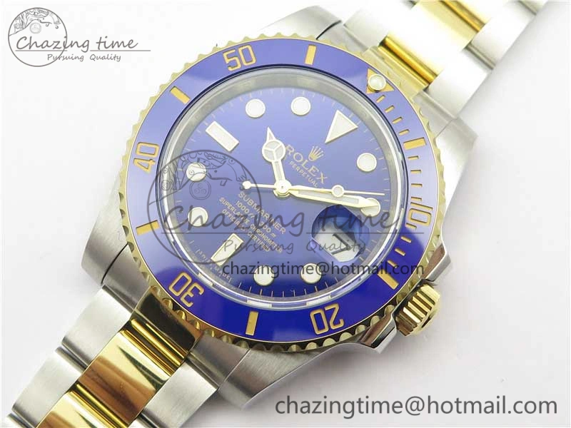 Submariner 116613 LB Blue Ceramic ARF 1:1 Best Edition 904L SS Case and Bracelet A2824 V3