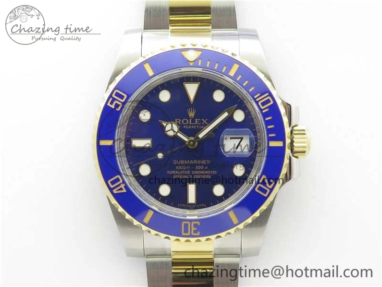 Submariner 116613 LB Blue Ceramic ARF 1:1 Best Edition 904L SS Case and Bracelet A2824 V3