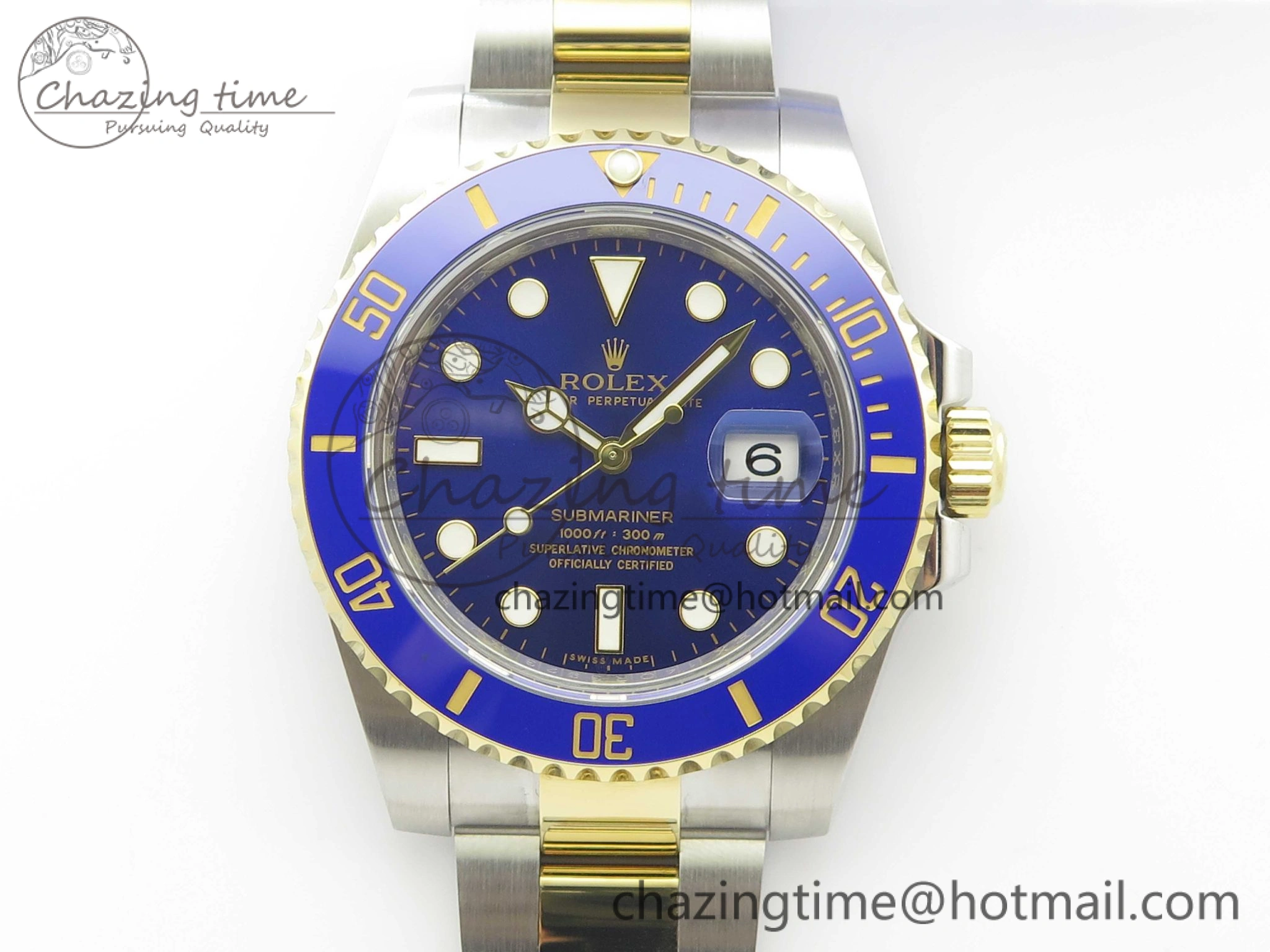 Submariner 116613 LB Blue Ceramic ARF 1:1 Best Edition 904L SS Case and Bracelet SH3135 V3