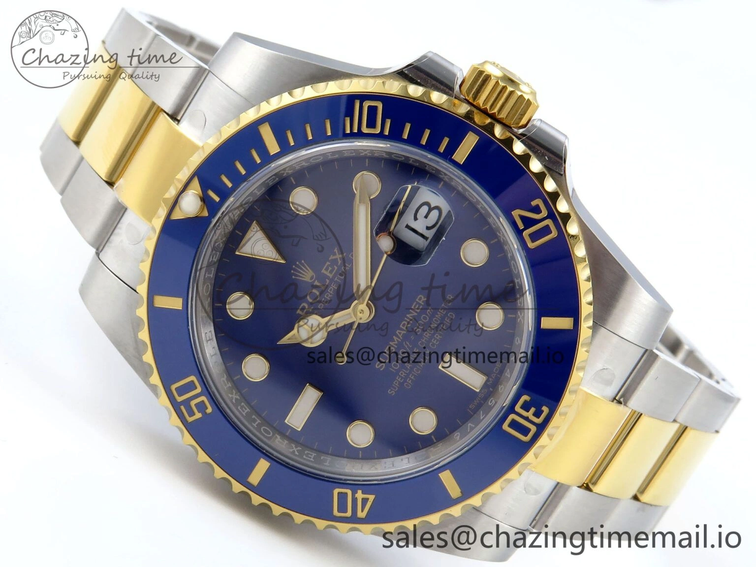 Submariner 116613 LB Blue Ceramic ARF 1:1 Best Edition 904L SS Case and Bracelet SH3135
