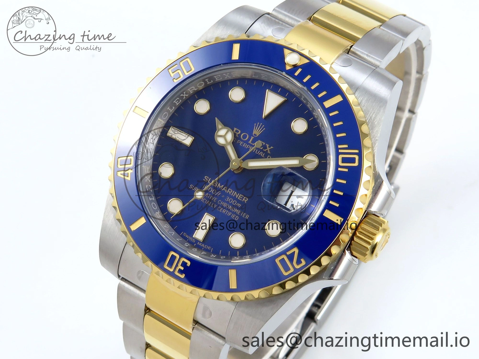 Submariner 116613 LB Blue Ceramic ARF 1:1 Best Edition 904L SS Case and Bracelet SH3135