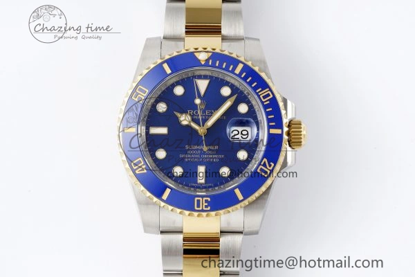 Submariner 116613 LB Blue Ceramic AR+F 1:1 Best Edition 904L SS Case and Bracelet VR3135