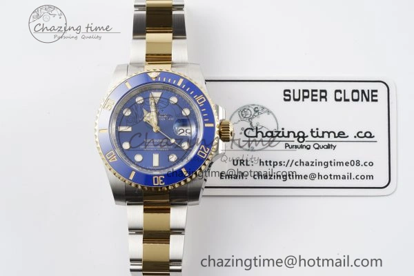 Submariner 116613 LB Blue Ceramic AR+F 1:1 Best Edition 904L SS Case and Bracelet VR3135