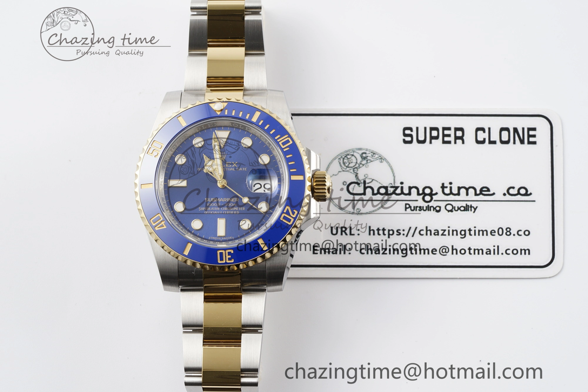 Submariner 116613 LB Blue Ceramic AR+F 1:1 Best Edition 904L SS Case and Bracelet VR3135
