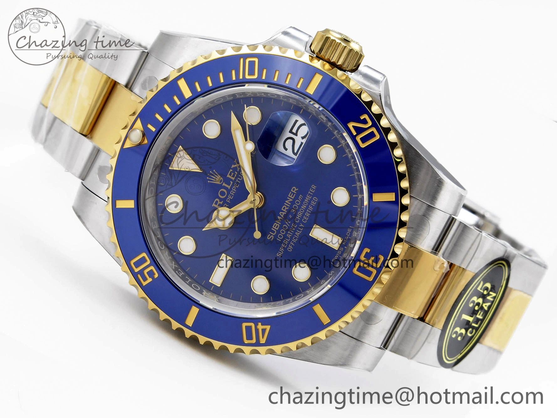 Submariner 116613 LB Blue Ceramic Clean Factory 1:1 Best Edition 904L SS Case and Bracelet VS3135