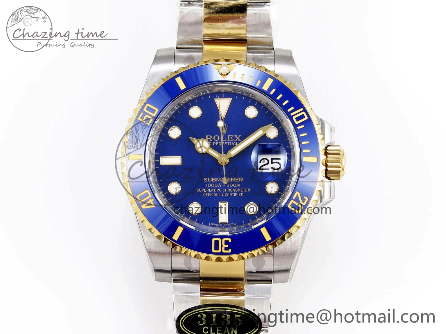 Submariner 116613 LB Blue Ceramic Clean Factory 1:1 Best Edition 904L SS Case and Bracelet VS3135