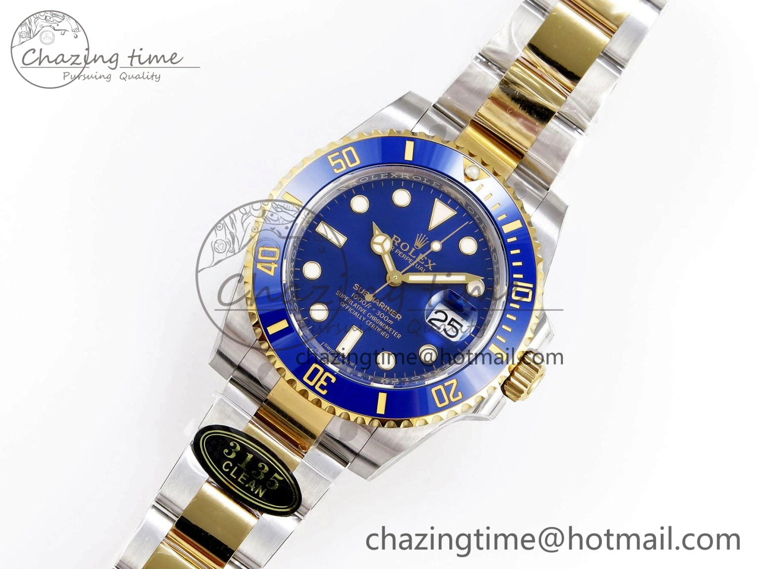 Submariner 116613 LB Blue Ceramic Clean Factory 1:1 Best Edition 904L SS Case and Bracelet VS3135