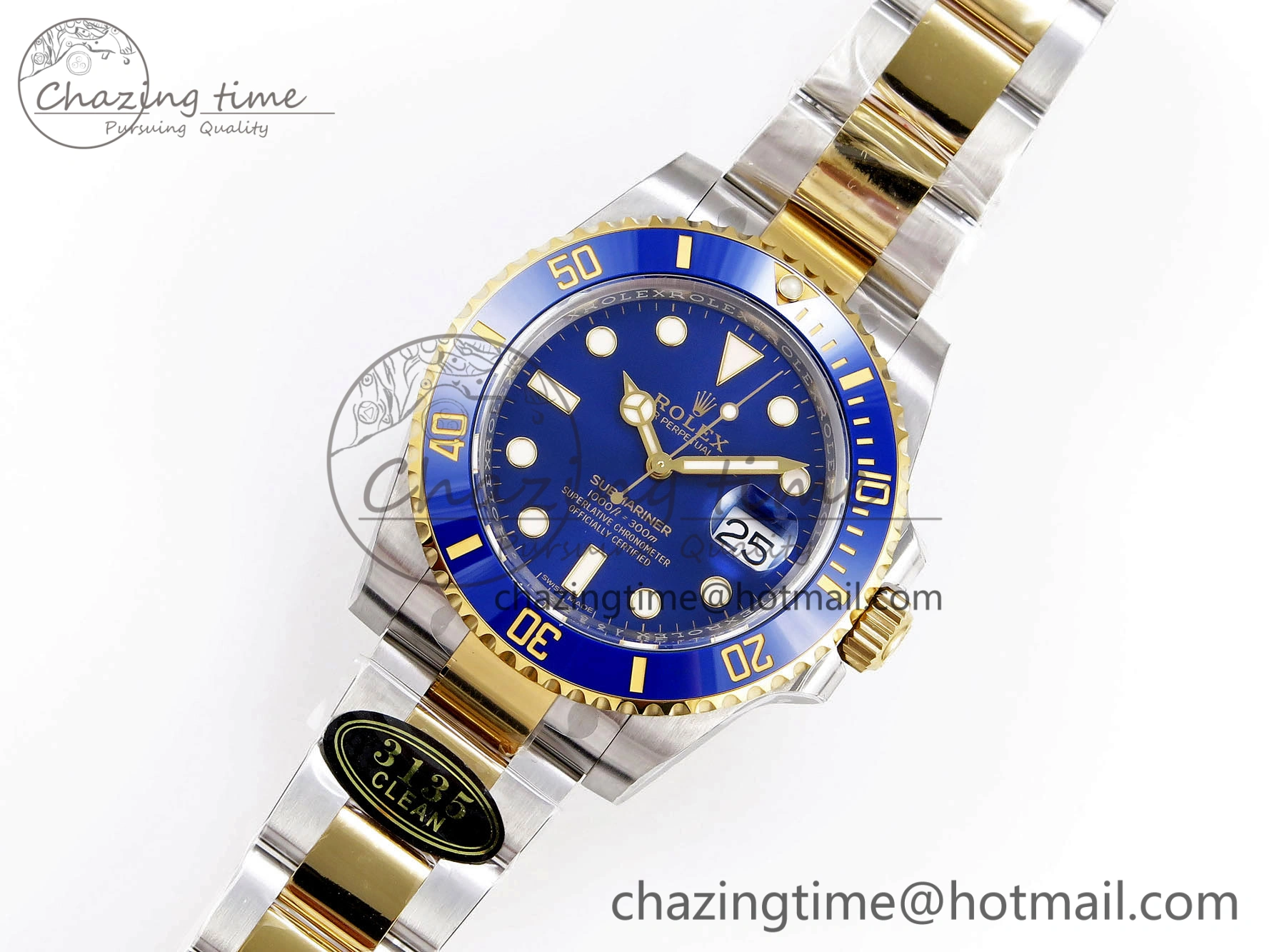 Submariner 116613 LB Blue Ceramic Clean Factory 1:1 Best Edition 904L SS Case and Bracelet VS3135