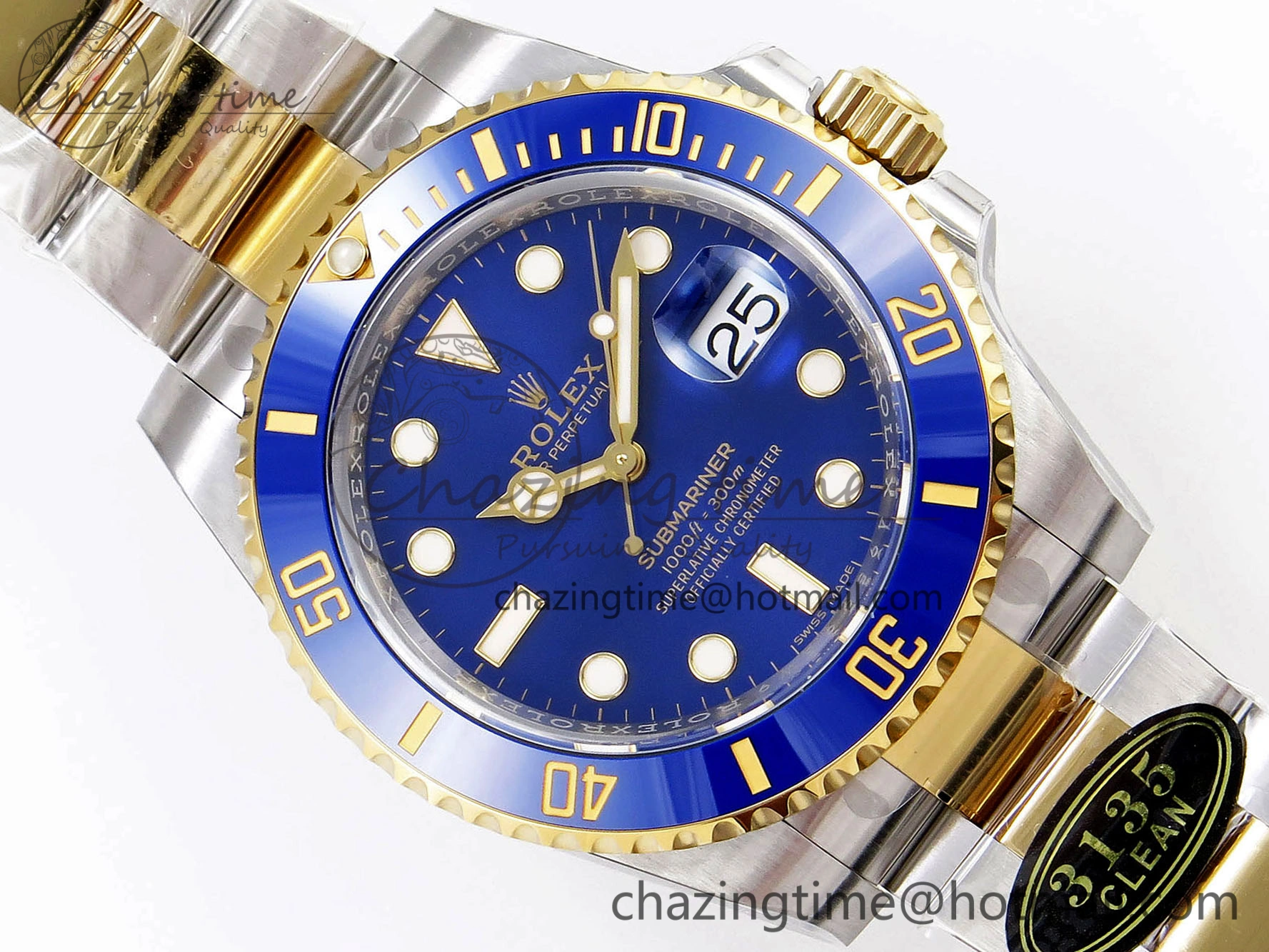 Submariner 116613 LB Blue Ceramic Clean Factory 1:1 Best Edition 904L SS Case and Bracelet VS3135