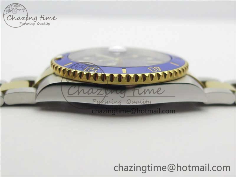 Submariner 116613 LB Blue Ceramic D1F 1:1 Best Edition Wrapped Gold SS Case and Bracelet A2824