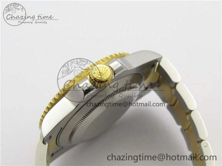 Submariner 116613 LB Blue Ceramic D1F 1:1 Best Edition Wrapped Gold SS Case and Bracelet A2824