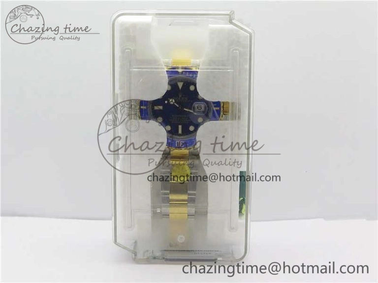 Submariner 116613 LB Blue Ceramic D1F 1:1 Best Edition Wrapped Gold SS Case and Bracelet A2824