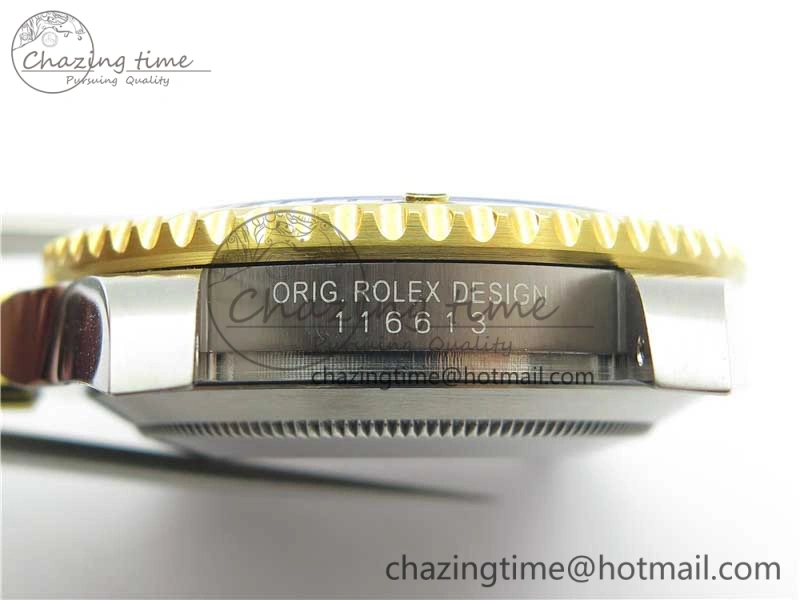 Submariner 116613 LB Blue Ceramic D1F 1:1 Best Edition Wrapped Gold SS Case and Bracelet A2824