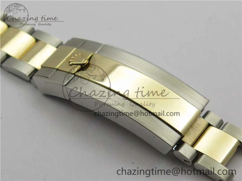 Submariner 116613 LB Blue Ceramic SS YG Wrapped ROF 1:1 Best Edition Blue Dial On SS YG Wrapped Bracelet A2836
